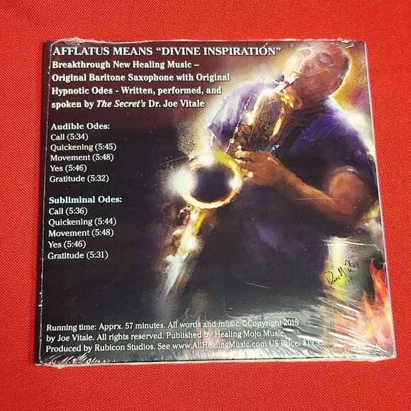 Afflatus Divine Inspiration Joe Vitale CD New Sealed 2015 - Picture 2 of 6